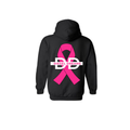 Black hoodie Hot pink breast cancer