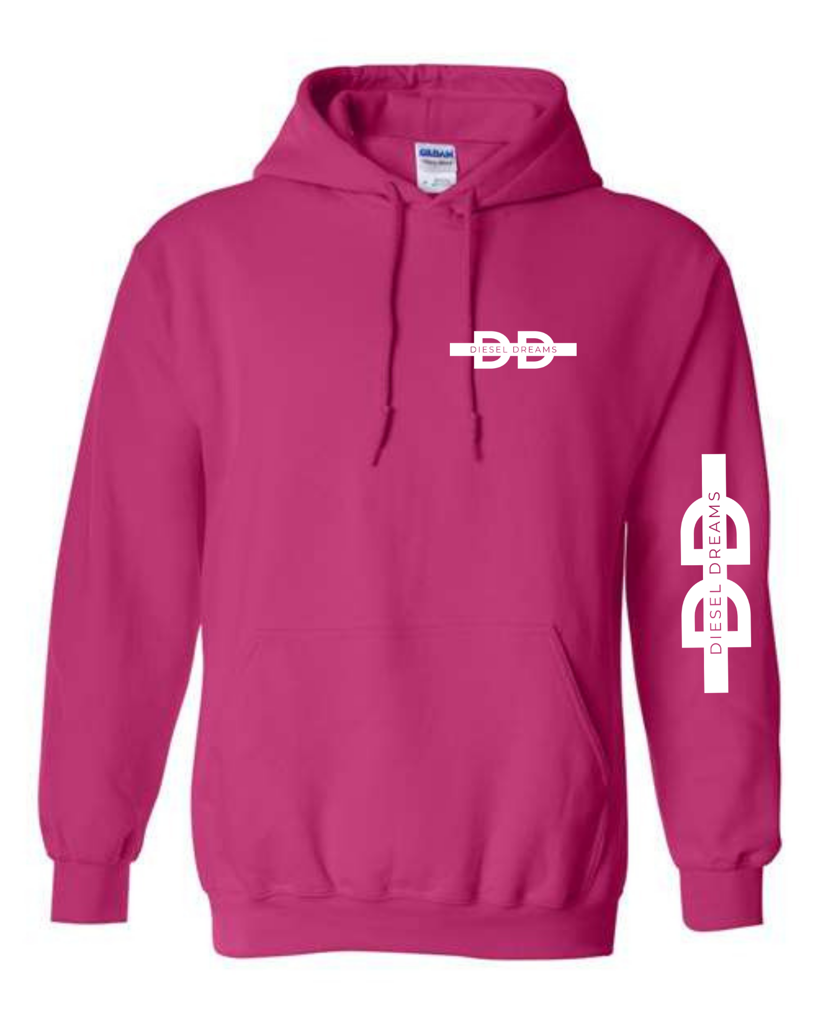 Diesel dreams hot pink American flag hoodie