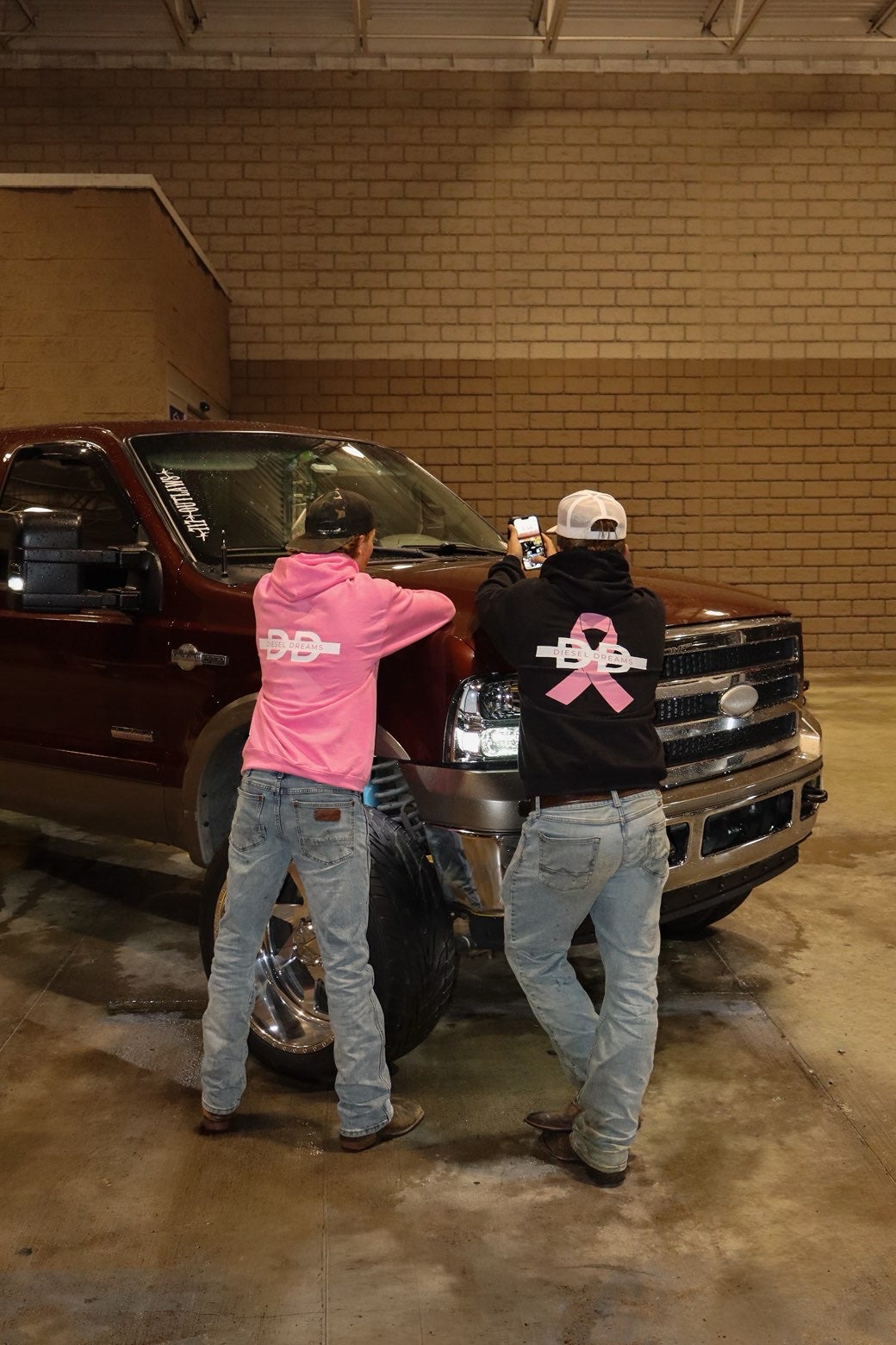 Diesel dreams black breast cancer awareness hoodie