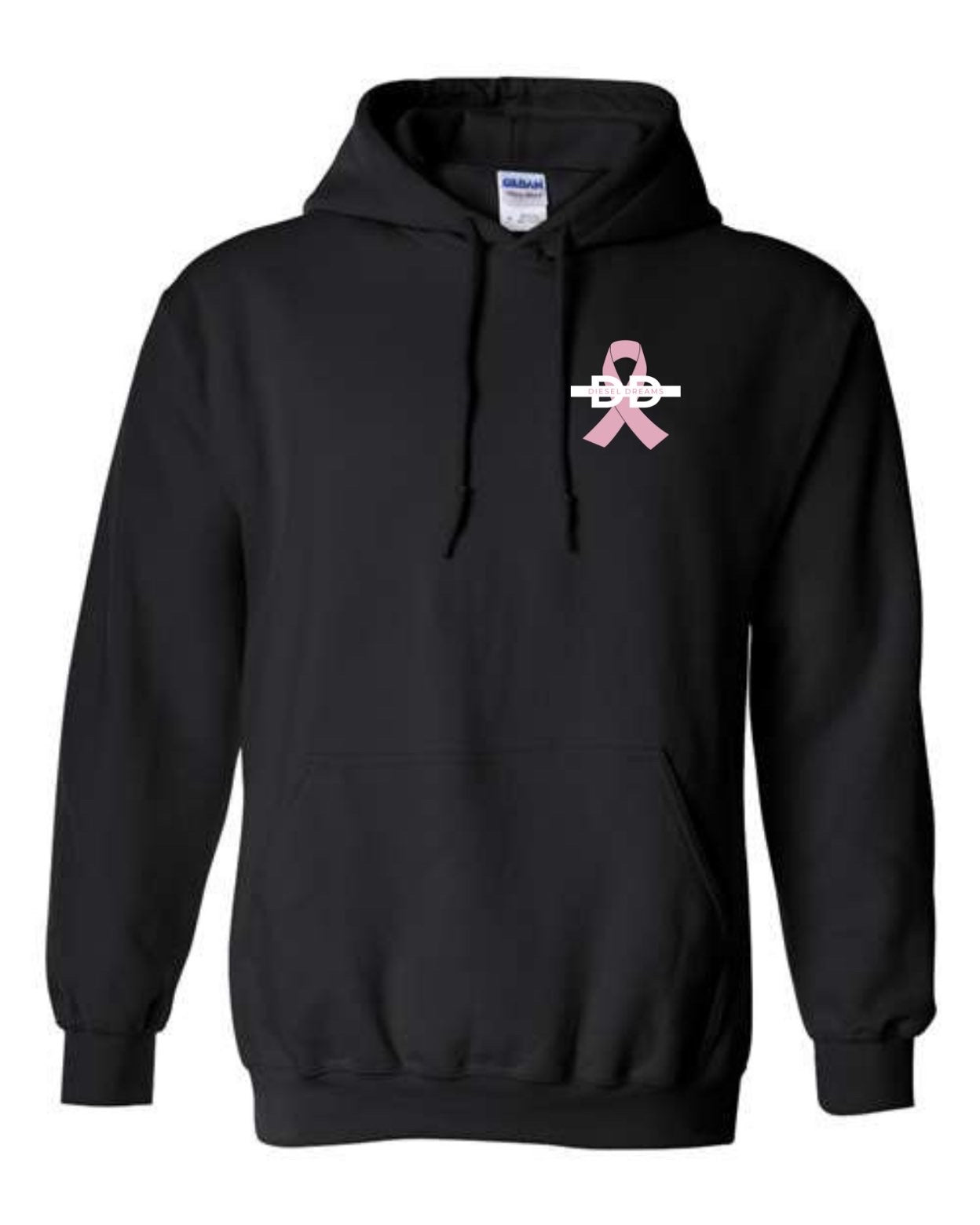 Diesel dreams black breast cancer awareness hoodie