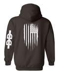 Dark brown diesel dreams flag hoodie